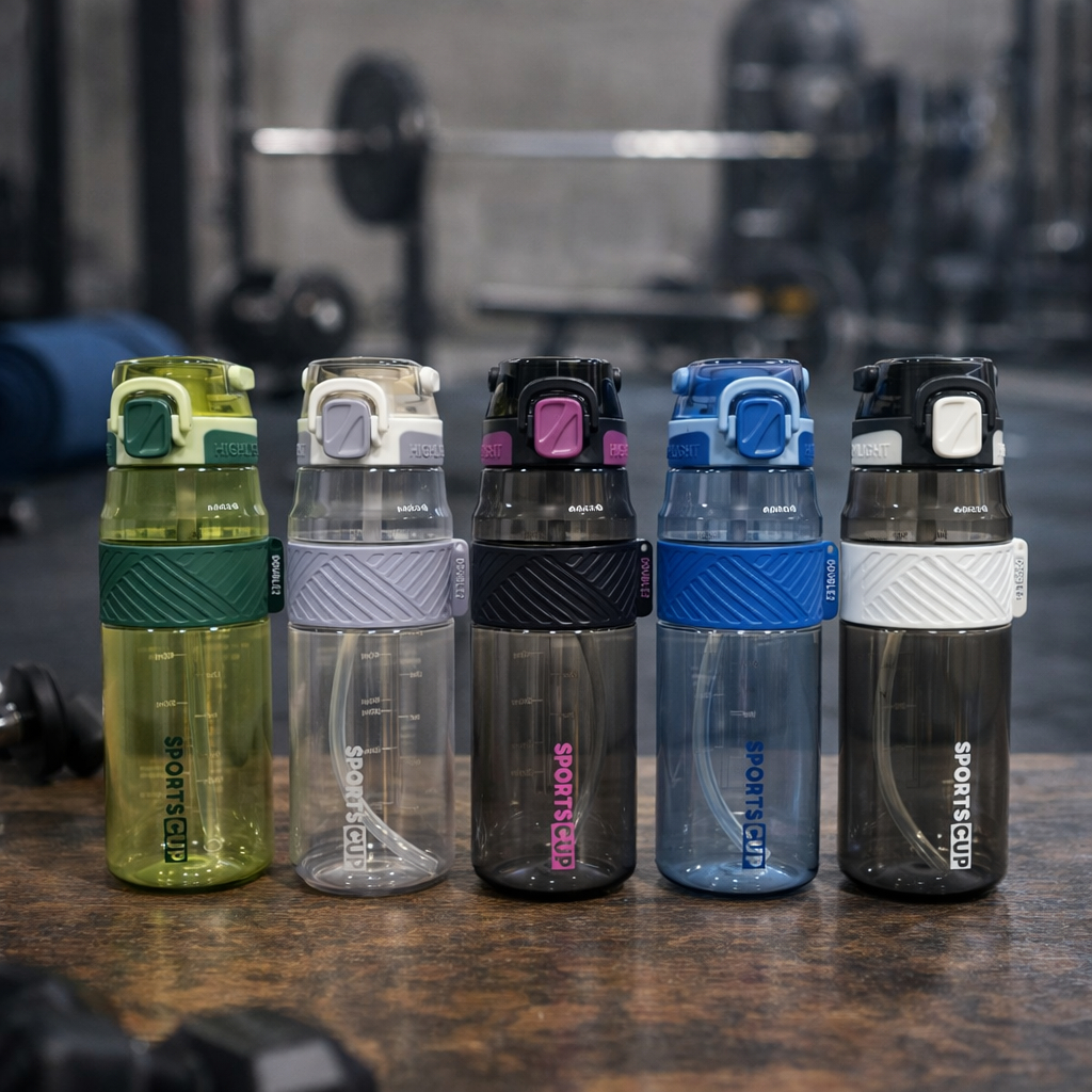 Garrafa Squeeze Esportiva Sports Cup 800ml Antivazamento
