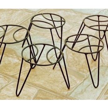 Suportes para vaso de flor Kit 5 pçs plantas tripé suporte base 14 cm altura 12 cm decoração