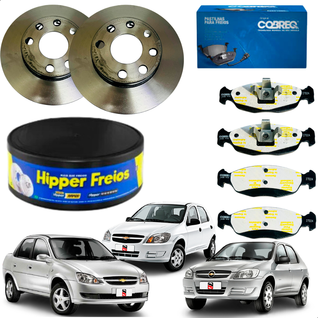Jogo Disco E Pastilha Gm Corsa Classic 1.0 2010 2011 a 2016.