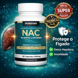 NAC 600mg – N-Acetilcisteína | Precursor da Glutationa | Imunidade & Fígado Saudável em Oferta na Shopee