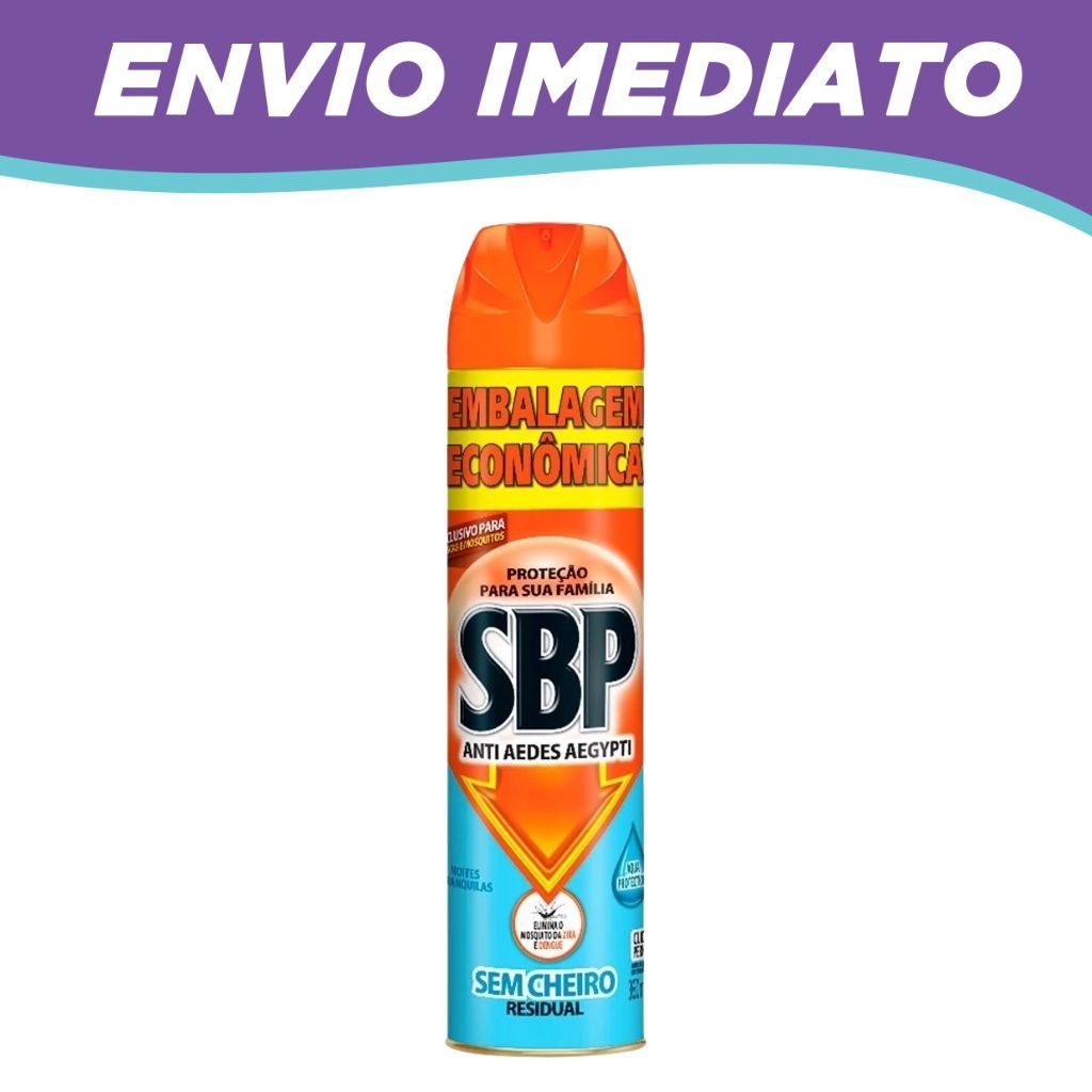 Multi Inseticida SBP Aerossol Sem Cheiro 380ml Repelente