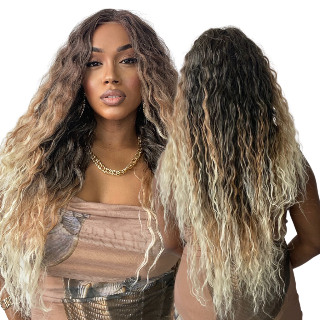 Semi Lace Cacheada Iris 65cm – Cabelo Premium Peruca