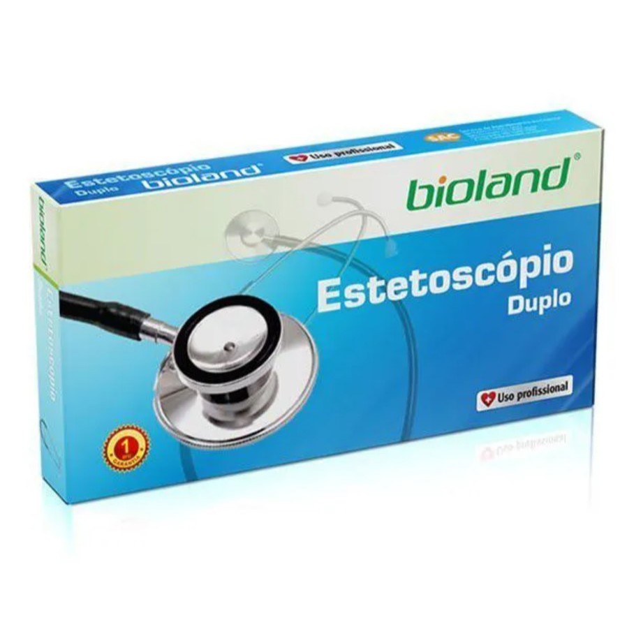 Estetoscópio Bioland E100D Duplo Uso Profissional Enfermagem e Medicina