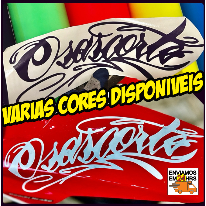 Adesivo | Osascorte | 10, 15, 20 ou 25cm | Varias cores em Oferta na Shopee
