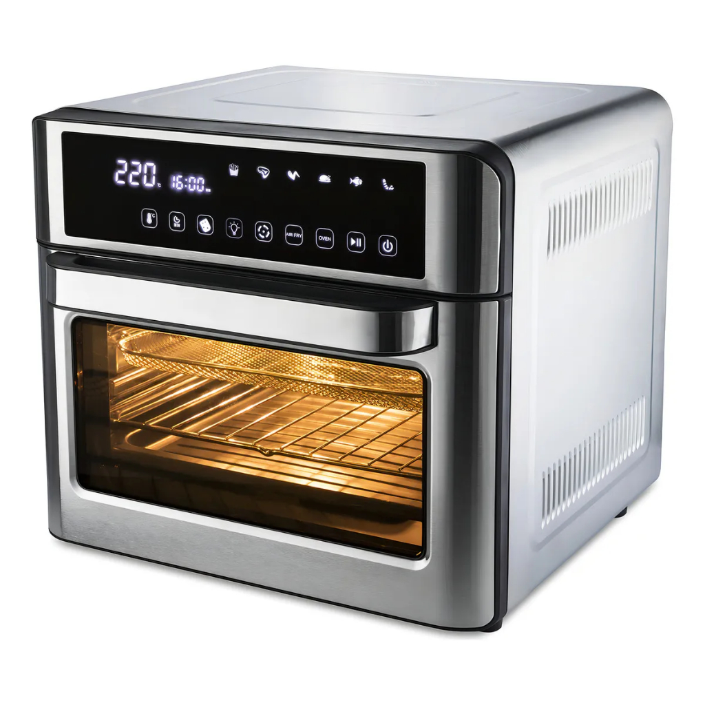 Forno Air Fryer 25l Hamilton Beach 200ºc Tela Digital 12 Multifunções Pré-definidas Timer De 60 Minutos Versátil Moderna