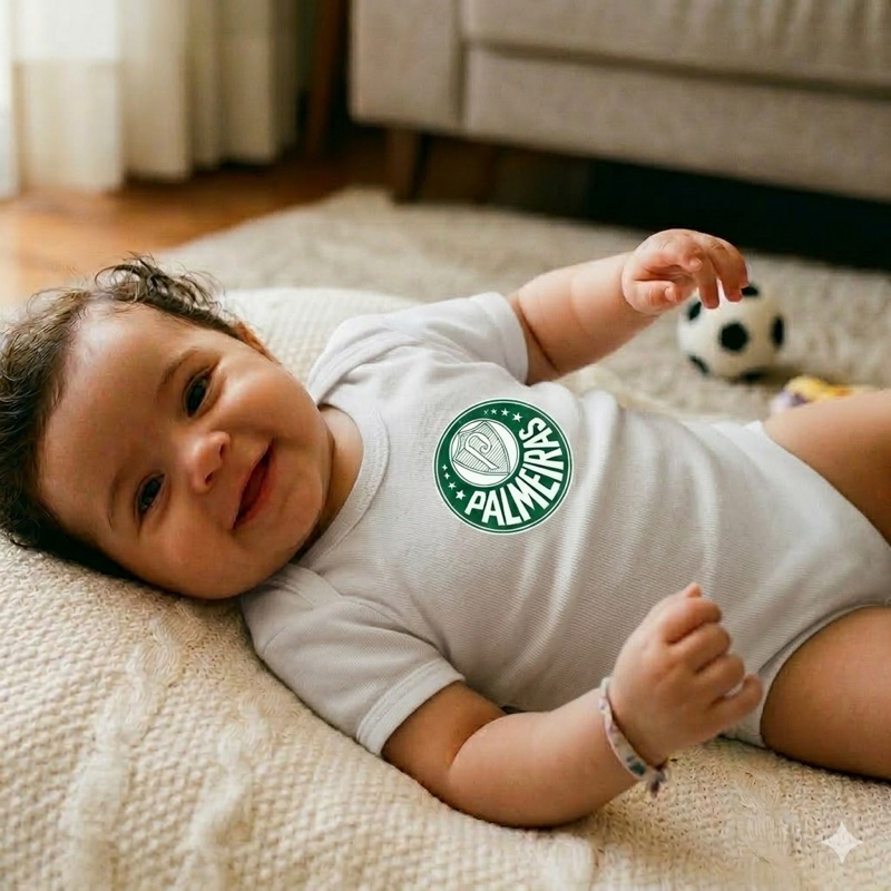 Body bebê baby Palmeiras torcida baby