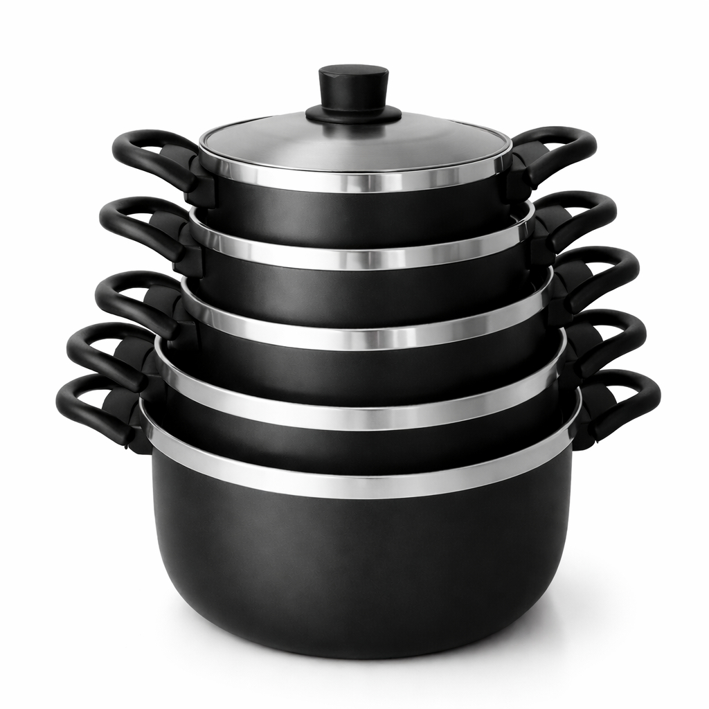 Conjunto de Panelas 5 peças Alumínio , Jogo de Panela