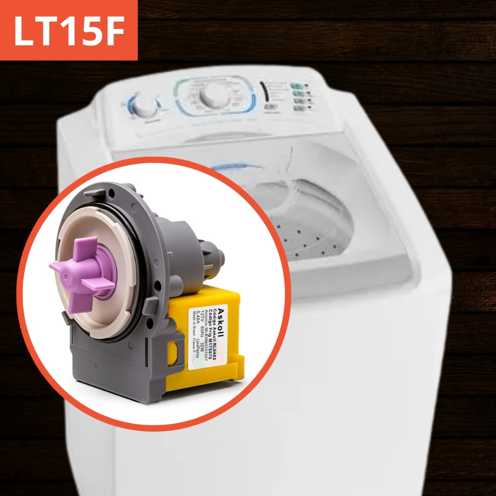 Eletrobomba Askoll 127/220v Lavadora Electrolux Lt15f 15Kg - Drenagem de Água