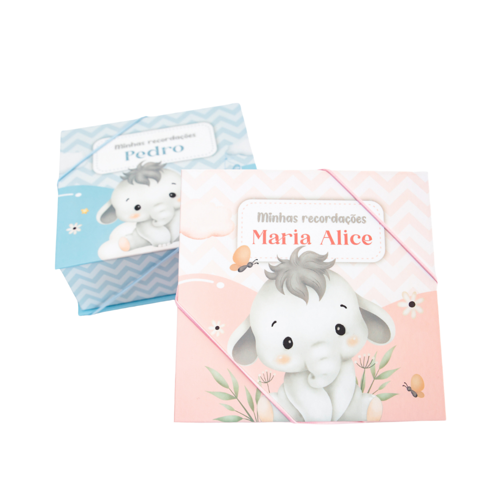Caixa Recordações do Bebê Personalizada – perfeita para guardar os primeiros momentos do bebê