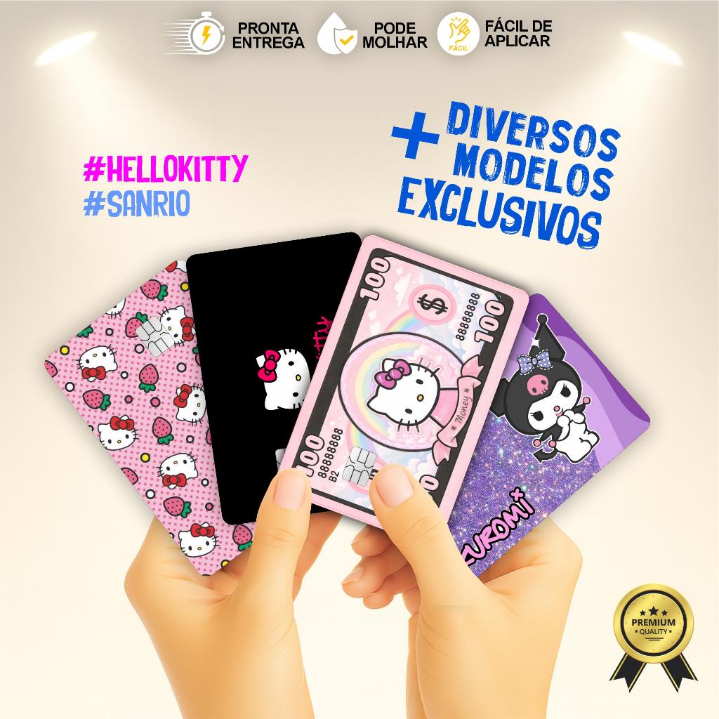 Adesivo Película para Cartão | Hello Kitty, Sanrio, Kuromi, My Melody em Oferta na Shopee