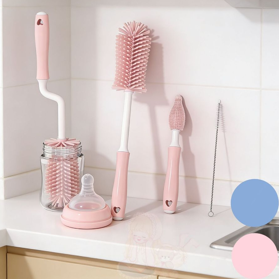 kit4un Escova de lava mamadeira para bebê Escova de silicone em Oferta na Shopee