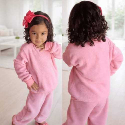 Conjunto Pijama Fleece Infantil Menina/ Menino/unissex  Blusa Calça Inverno Quentinho Flece/soft/plush  Peluciado Maci