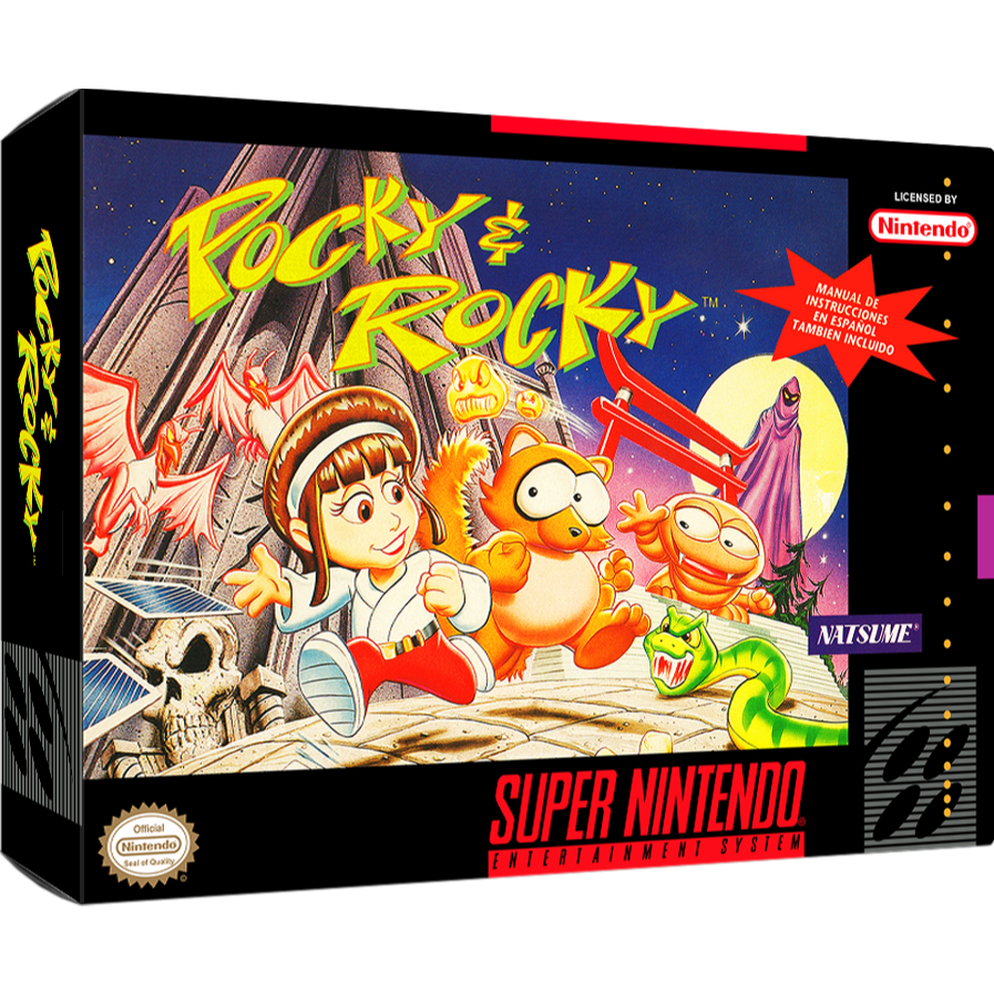 Pocky Rocky 1 e 2 com caixa e manual completo