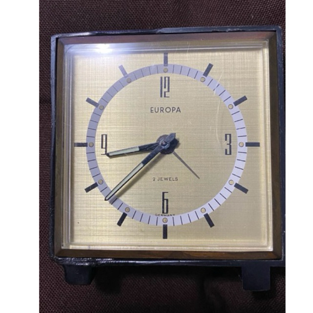 Relógio Vintage Europa 2 Jewels Germany Despertador Mecânico Antigo