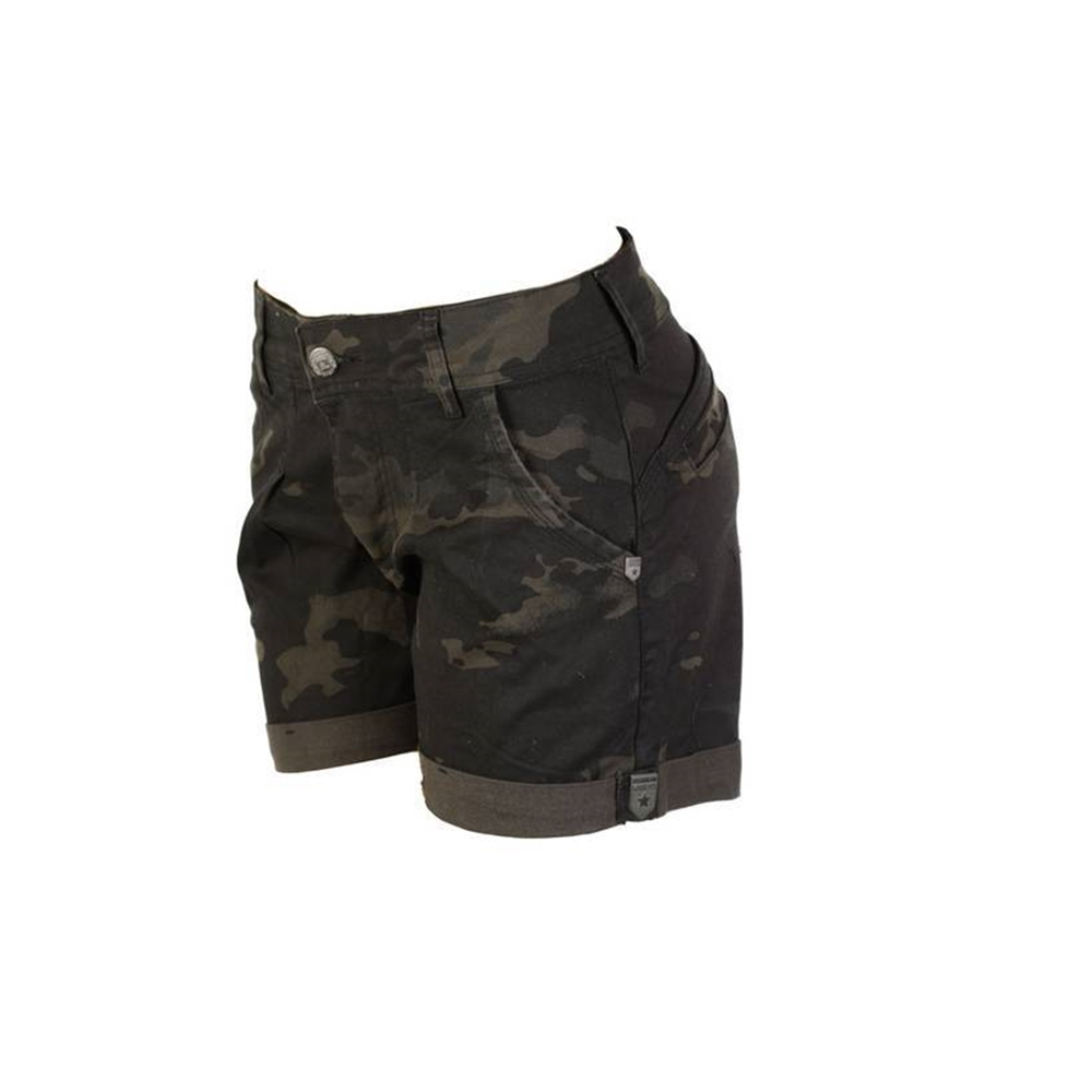Bermuda  Feminina Camuflada - Multicam Black