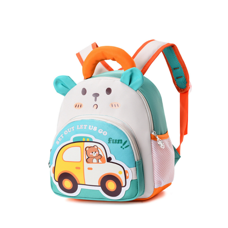 Mochila para Creche - Super Leve & Confortável! Para Bebês e Crianças Pequenas, Design de Carros/Bolos, Acolchoada, Expa
