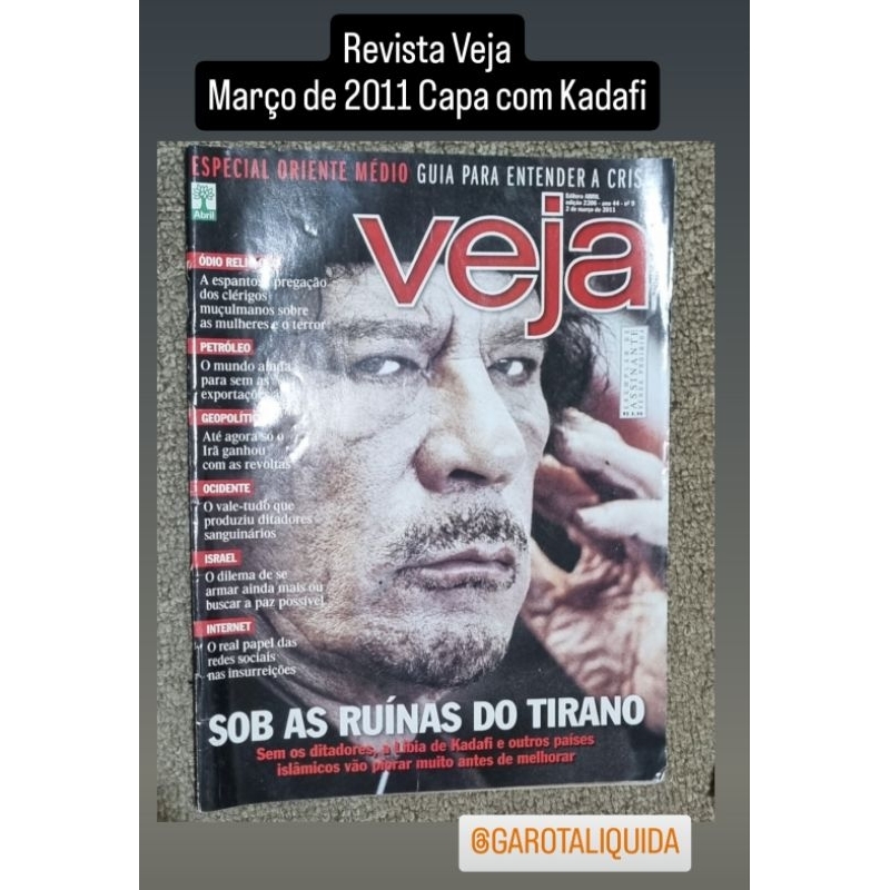 Revista Veja Março de 2011 Antiguidade Revista antiga