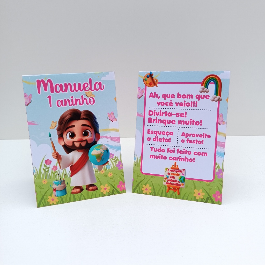 Plaquinha de Agradecimento O Maior Pintor do Mundo Menina l Personalizados l Lembrancinha de Festa l Aniversário