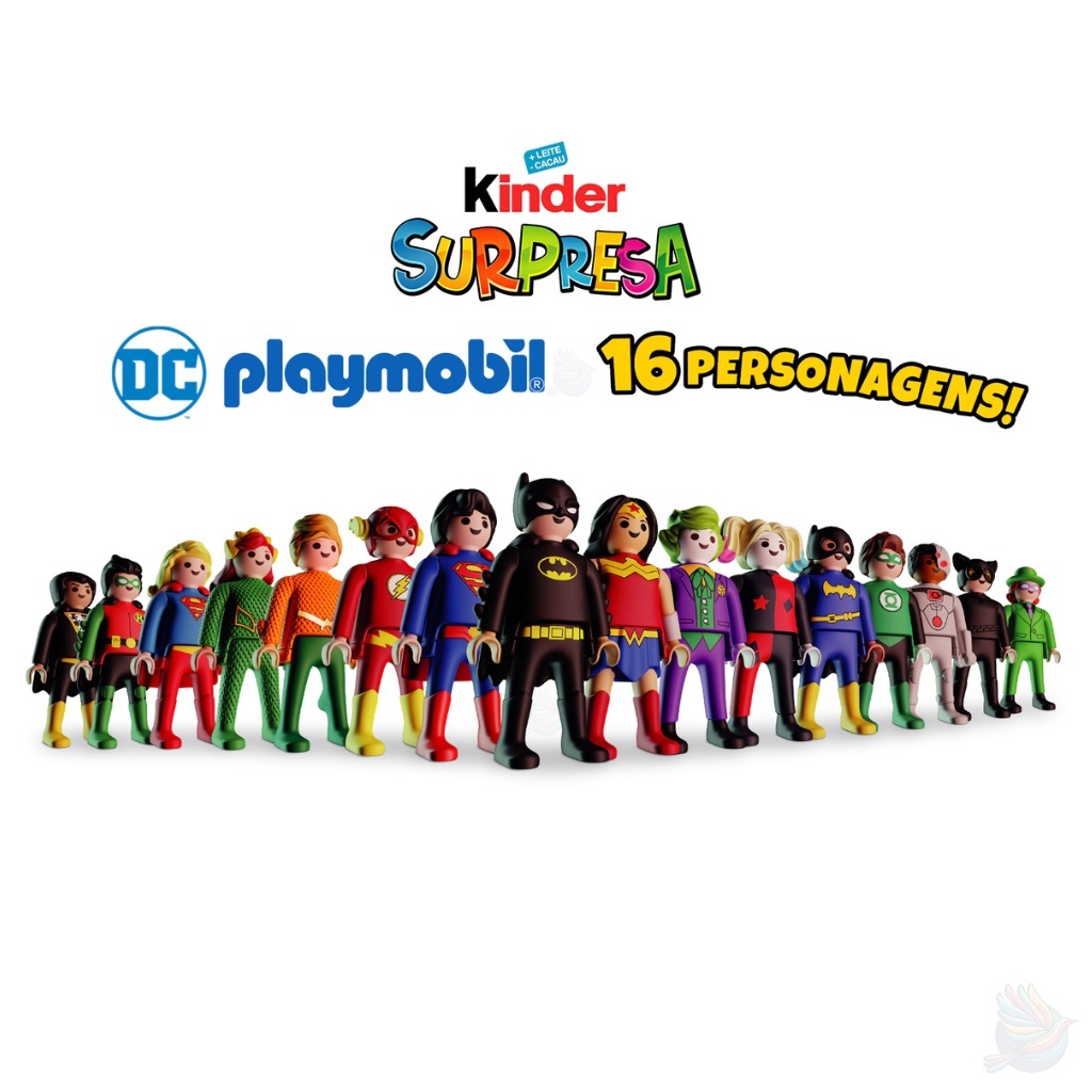 Playmobil DC Kinder Ovo Mini Figures Colecionáveis Brinquedo Edição 2026