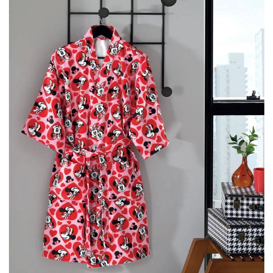 Roupão Adulto Minnie Döhler Velour 100% Algodão Macio e Super Absorvente Premium