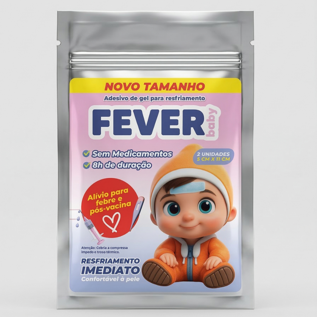 Fever Baby Adesivo Gel Refrescante Bebê Febre e Pós-Vacina 2un em Oferta na Shopee