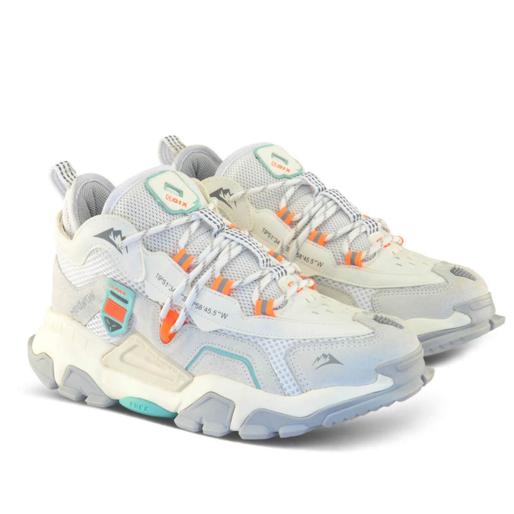 Tênis Qix Mountain Original QIX International Couro Esportivo Corrida Academia