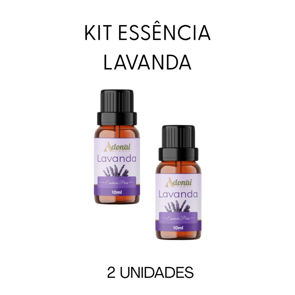Kit 2 Essência Lavanda 10ml  Relaxamento Sono Profundo P/ Difusor Elétrico Umidificador Adonai