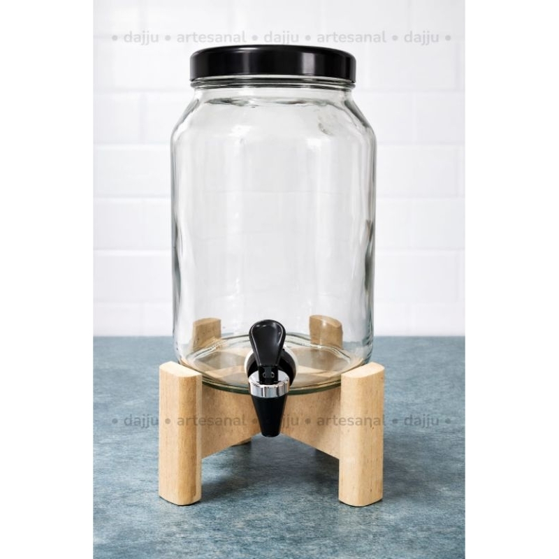 SUQUEIRA DE VIDRO + SUPORTE VINTAGE | 3 LITROS