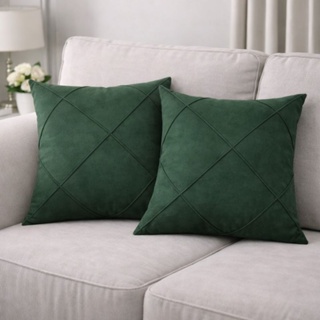 2 Capas de Almofadas de Suede Drapeadas 45x45 cm em Oferta na Shopee