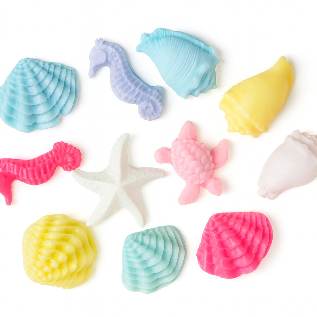 90 Lembrancinhas animais do mar e conchas Sabonetes Perfumados para Sacolinhas  saquinhos de organza