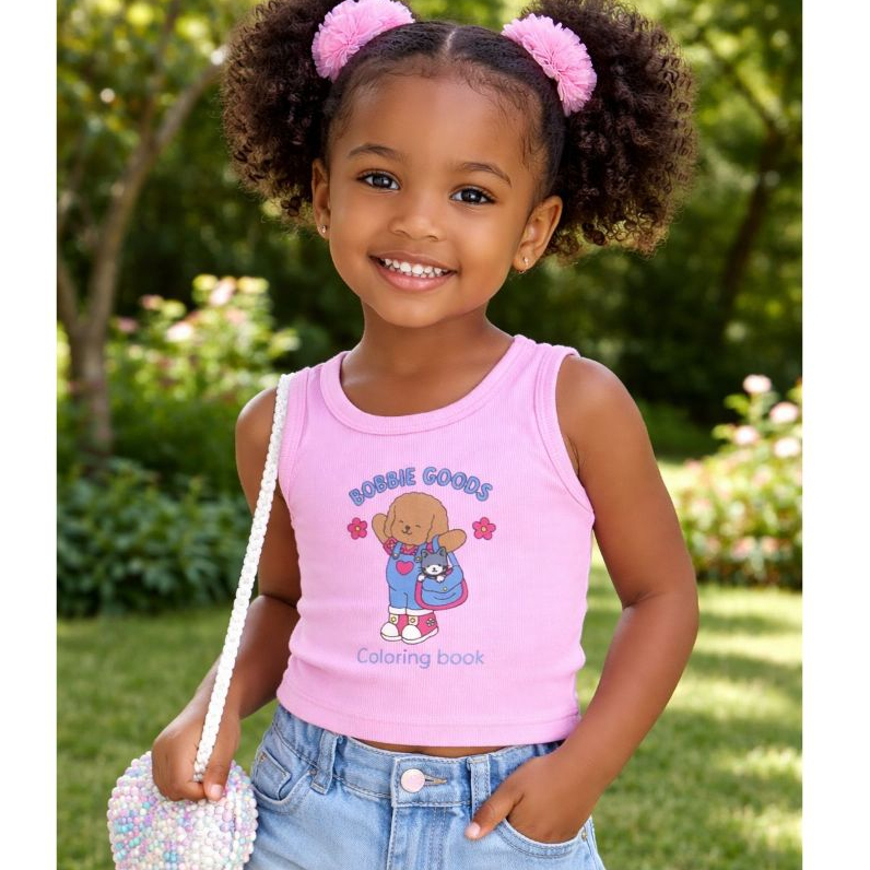 Regata Infantil Menina Bobies Goods Canelado Ribana-Moda-Bloguerinha