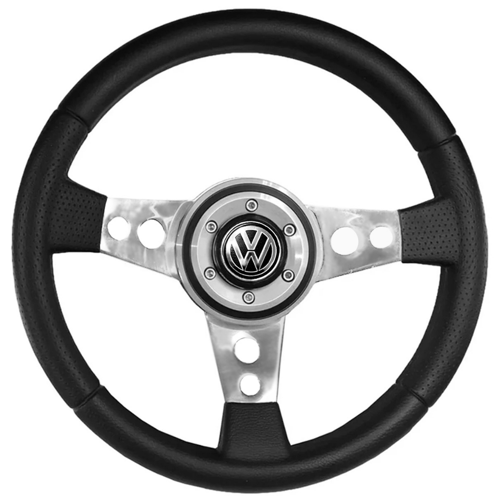 Volante Revival Vw Racing Fusca Brasília Buggy Jeep Willys