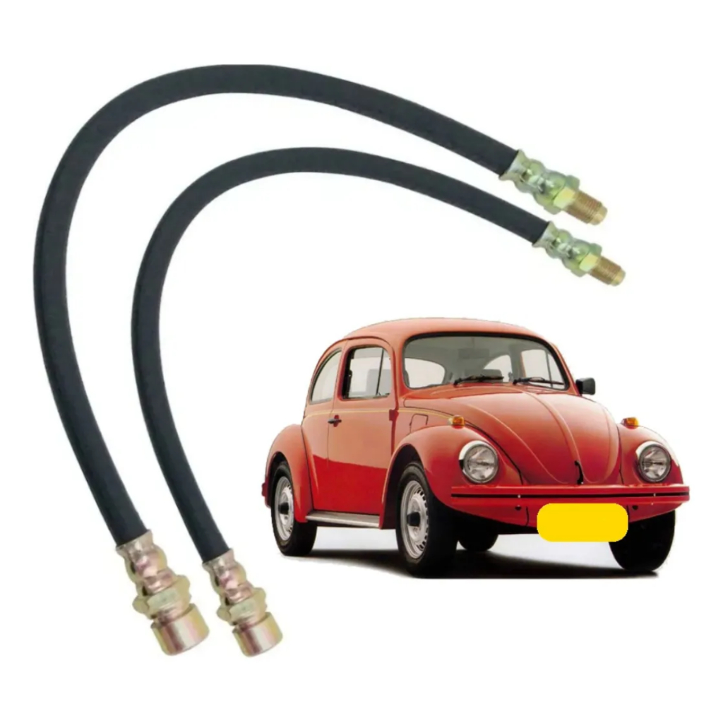 Par Flexivel Freio Roda Dianteira 38 Cm. Fusca Itamar