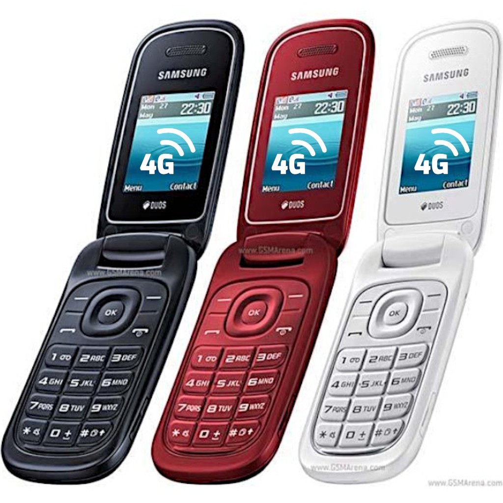 Celular Samsung E1272 4G Flip Abre Fecha Simples Rádio FM Dual Chip Sinal 4G
