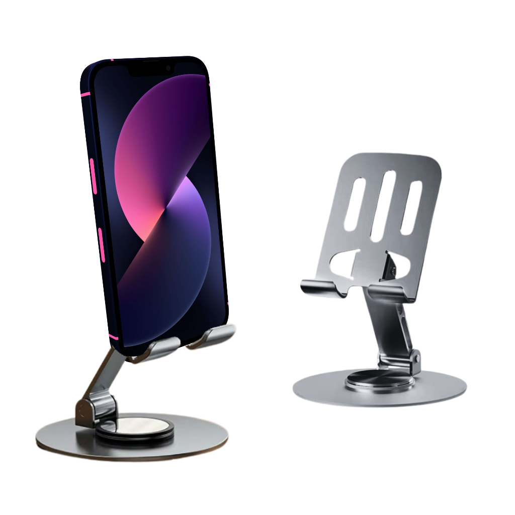 Suporte de Celular para Mesa com Base Rotativa 360°, Antiderrapante, iPhone, Xiaomi, Samsung, AVIBES