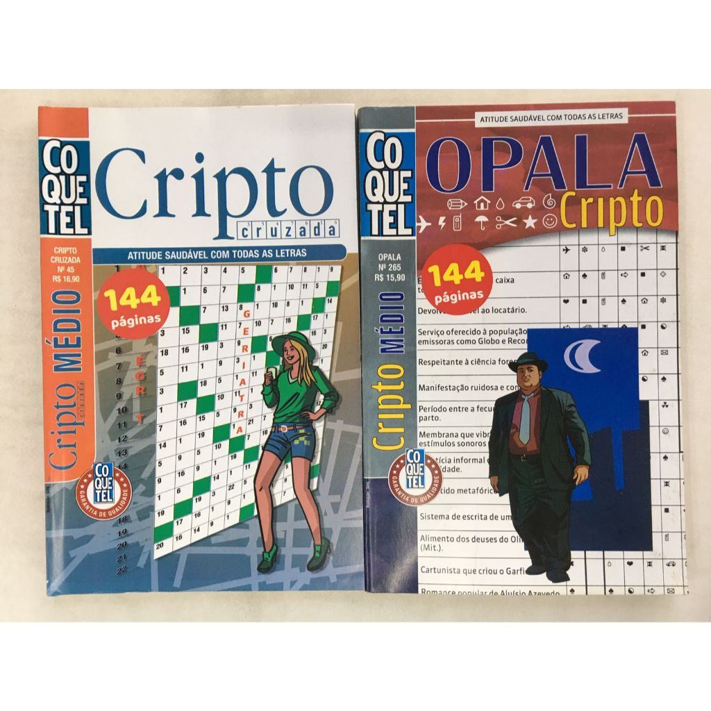 Combo 2 Passatempos Coquetel Cripto Médio