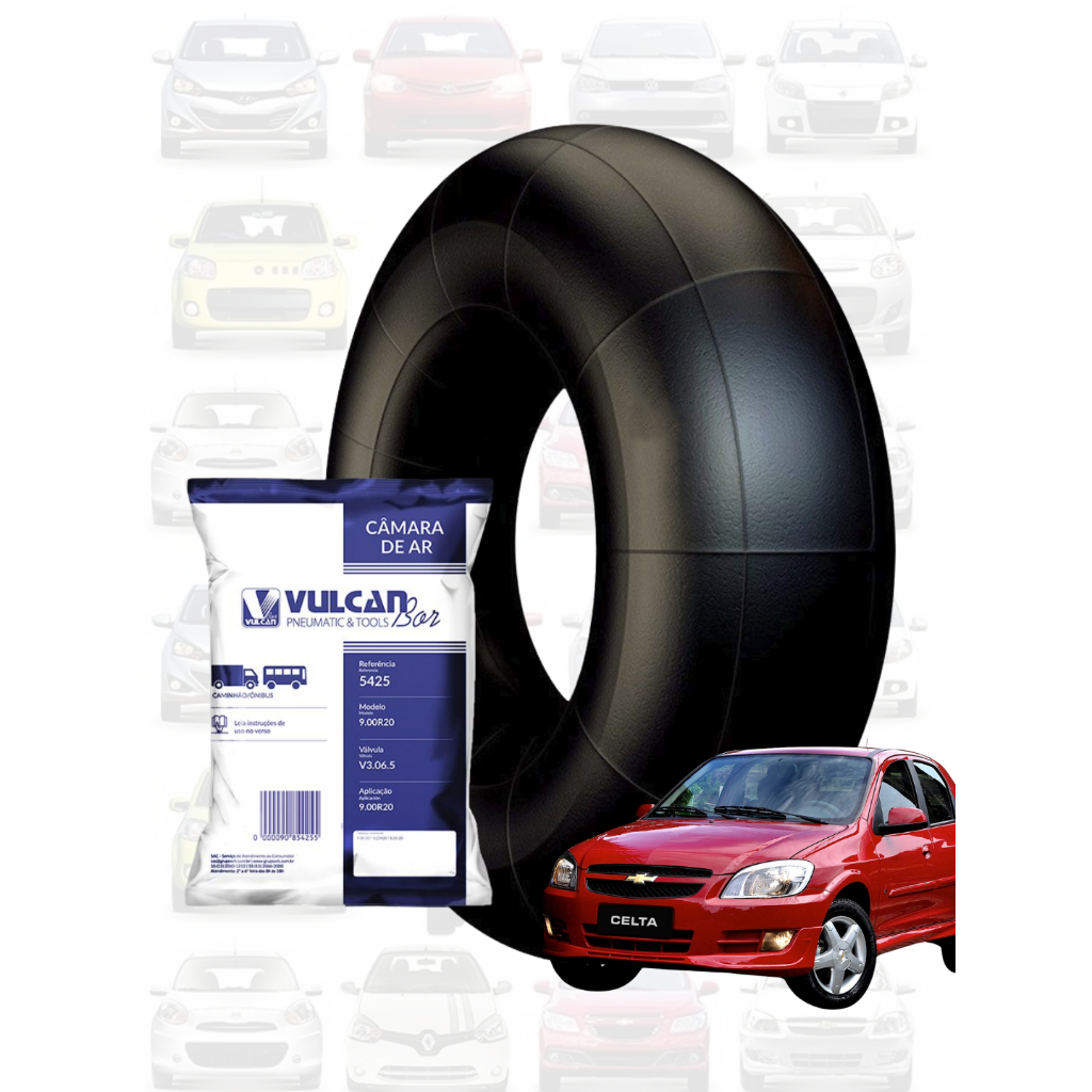 Câmara de Ar Aro 13/14 TR13 Vulcanbor Premium Reforçada Alta Durabilidade Carros Envio Imediato