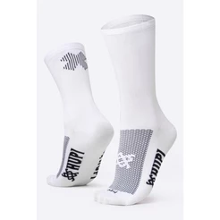 Meia HUPI Double X Branco - Tamanho Plus 42-46