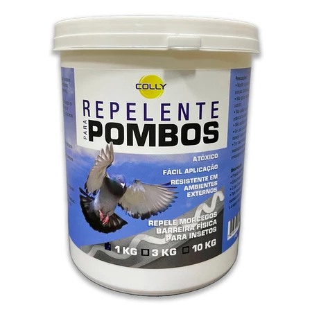 Colly Cola Repelente para Pombos 1kg Armadilha Adesiva Controle de Aves