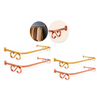 Kit 4 Arara para Roupa de Parede Rose Gold 1Metro / DOURADA.