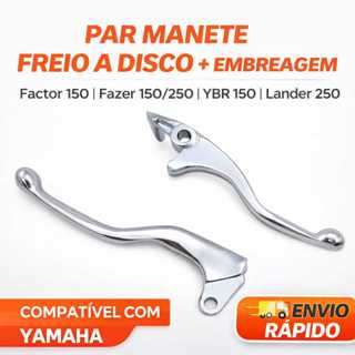 kit Manetes de Freio a Disco + Embreagem Yamaha Factor 150 Fazer 150/250 YBR 150 Lander 250 Ténéré 250 Metalizado em Oferta na Shopee