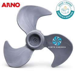 Hélice Para Ventilador Arno 3 pás FD40 VE40 SF40 40cm Cinza Original