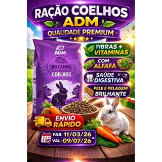 Ração Natural Adm Presence Para Coelhos Reduz Odor De Fezes 5kg em Oferta na Shopee