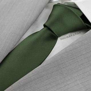 Kit 22 Gravata Verde Oliva Escura Slim Gr454 em Oferta na Shopee