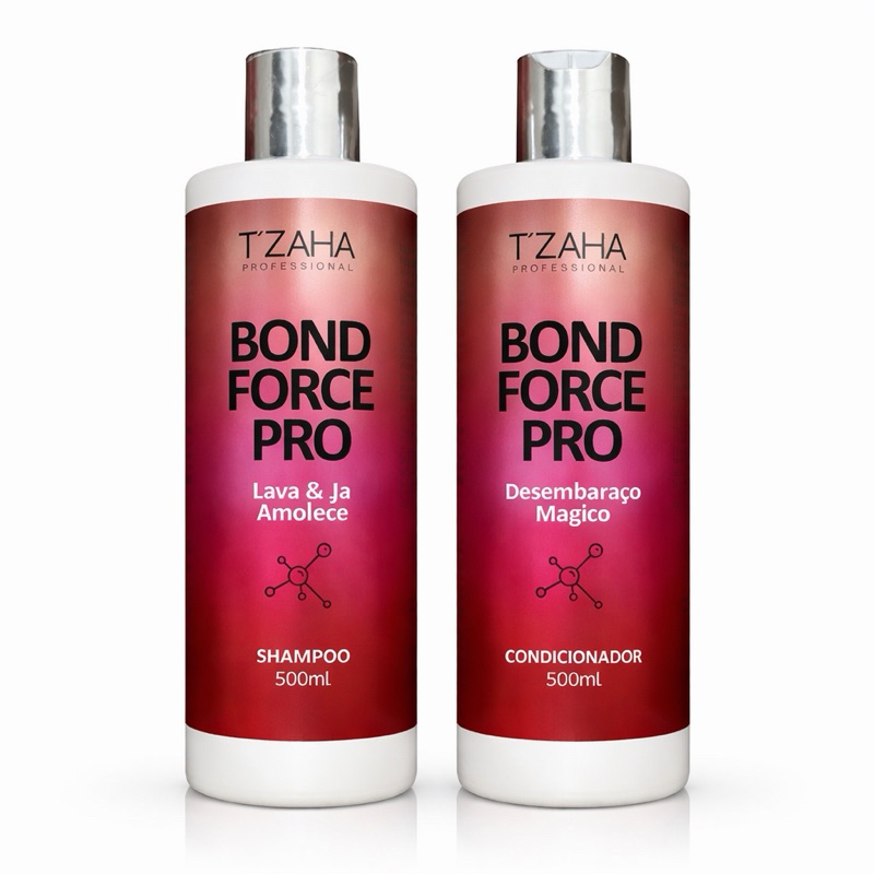Shampoo e Condicionador Bond Force Pro Desembaraço imediato brilho intenso