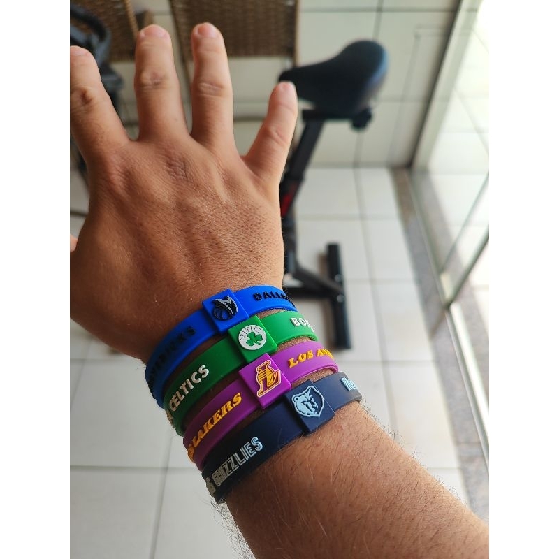 5 PULSEIRAS BASQUETE NBA AJUSTÁVEL VÁRIOS TIMES CONSULTE DISPONIBILIDADE
