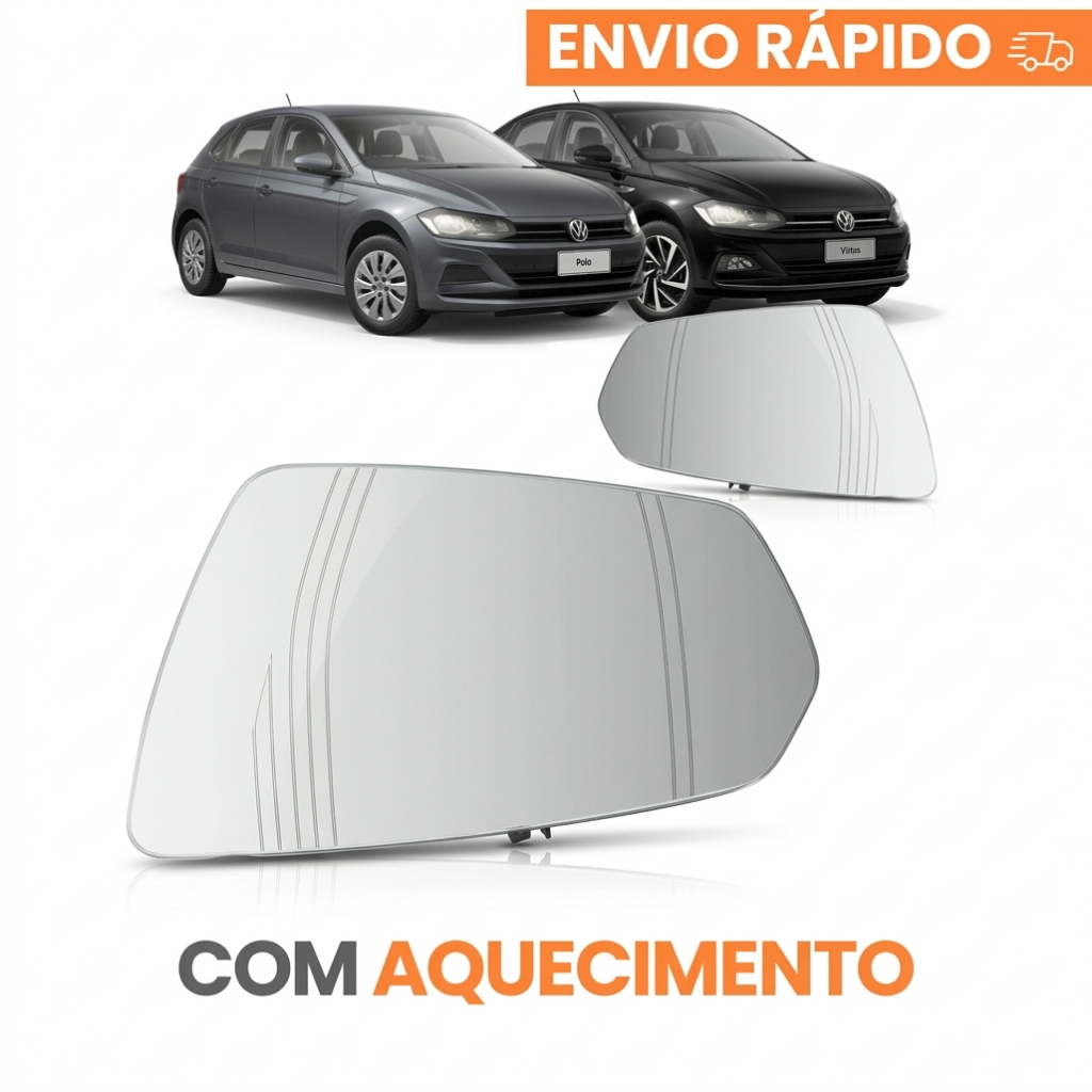 Subconjunto Retrovisor Volkswagen Polo Virtus 2018 A 2022