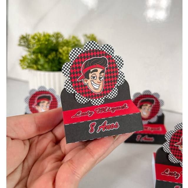Porta Bis Duplo Personalizado Enaldinho Lembrancinha Para Festa Infantil Aniversário
