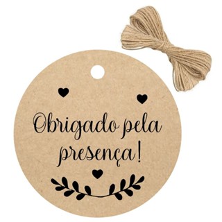 50 Tags 4cm Papel Kraft Com Cordão De rami Não Personalizamos Enviamos Com As Artes Das Variações em Oferta na Shopee