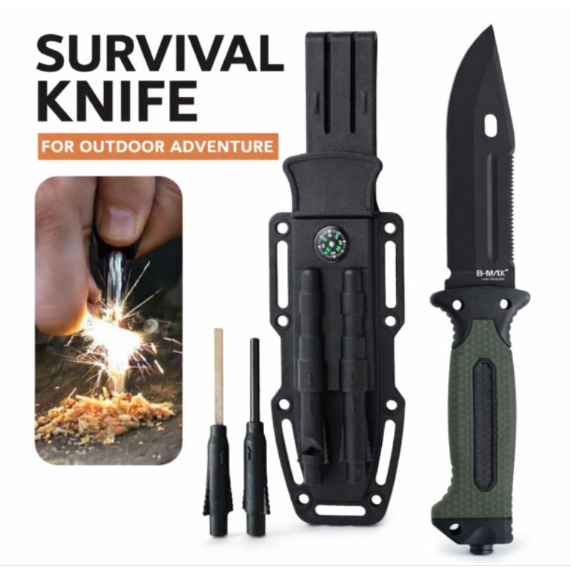 Faca Tática Militar Esportiva Punhal Rambo Camping Selva